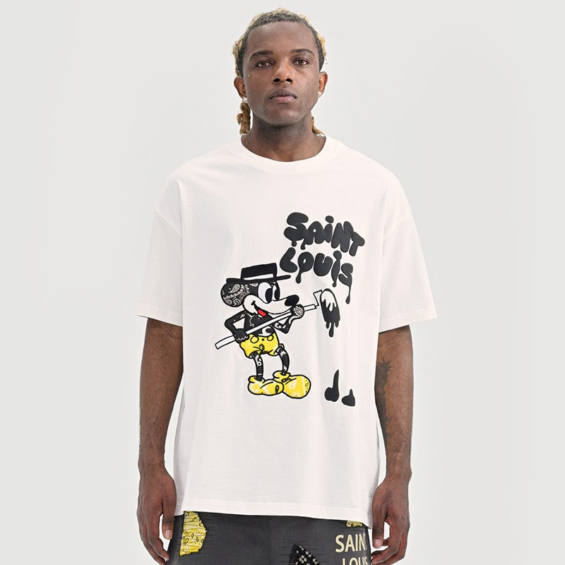 LV Kaos Logo Seri Huruf, Unisex, COD '-L-33