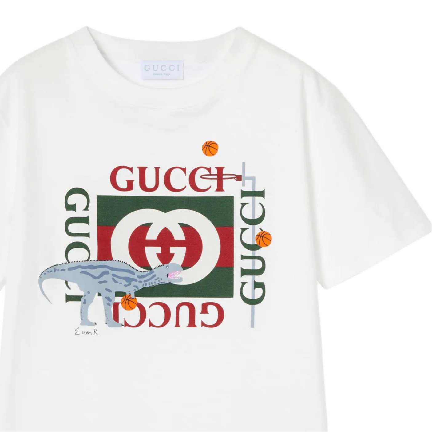 GUCCI Kaos Logo Seri Huruf, Unisex, COD '"    '"  G-17