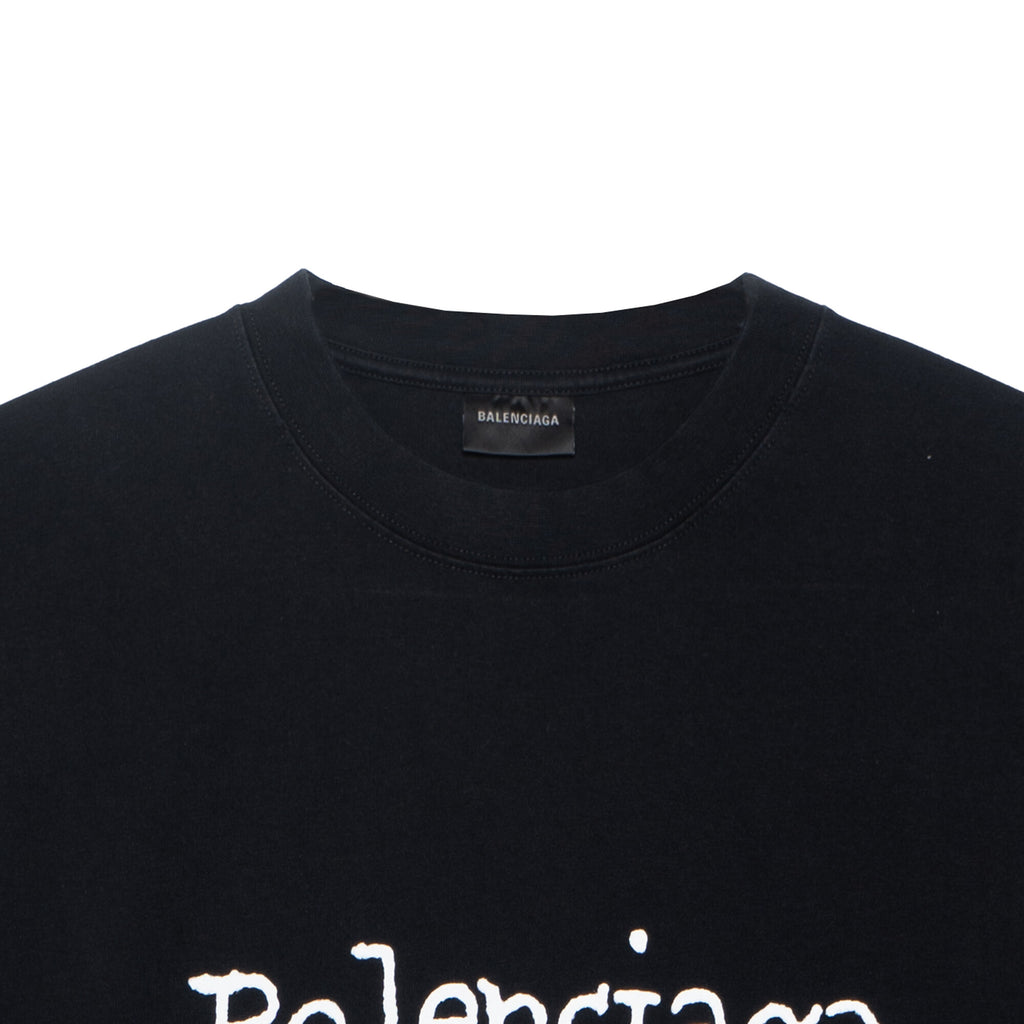 Kaos Pendek Balenciaga dengan Motif Gambar/Cetak, Cocok untuk Pria dan Wanita -BL-10
