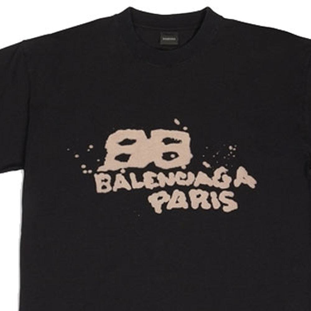 Kaos Pendek Balenciaga dengan Motif Gambar/Cetak, Cocok untuk Pria dan Wanita -BL-18