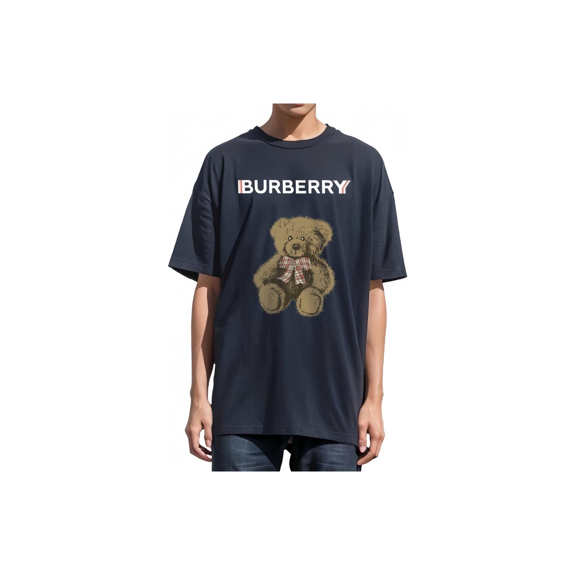 Burberry Kaos Logo Seri Huruf, Unisex, COD '"B-11