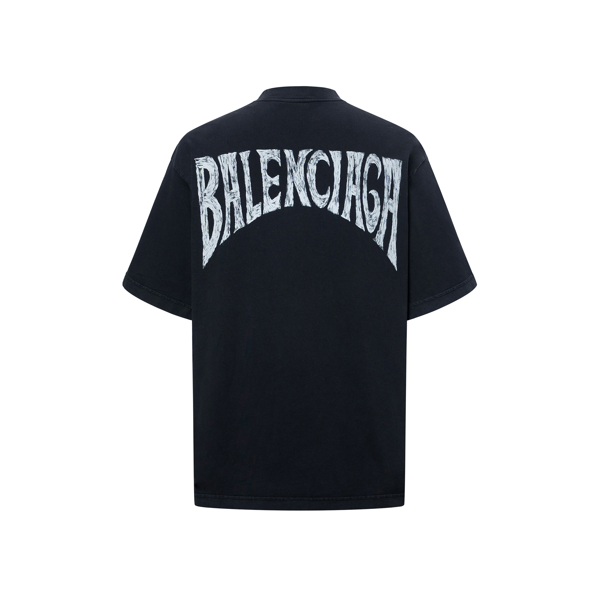 Kaos Pendek Balenciaga dengan Motif Gambar/Cetak, Cocok untuk Pria dan Wanita -BL-02