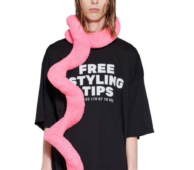 Kaos Pendek Balenciaga dengan Motif Gambar/Cetak, Cocok untuk Pria dan Wanita -BL-45