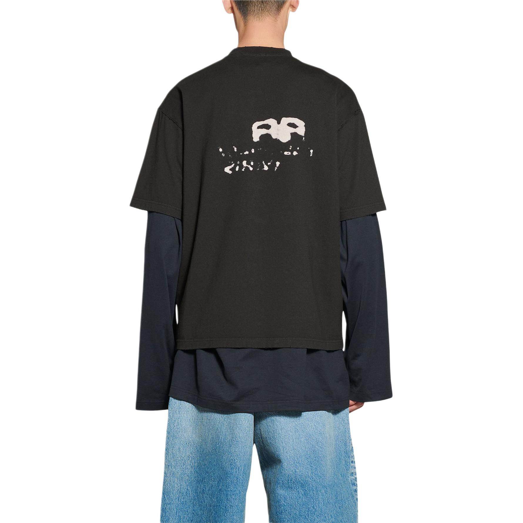 Kaos Pendek Balenciaga dengan Motif Gambar/Cetak, Cocok untuk Pria dan Wanita -BA-4