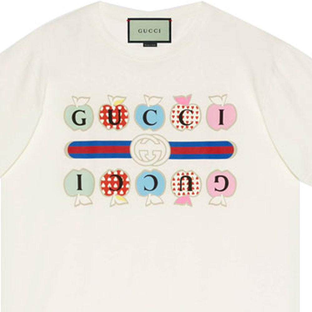 GUCCI Kaos Logo Seri Huruf, Unisex, COD '"    '"  G-32