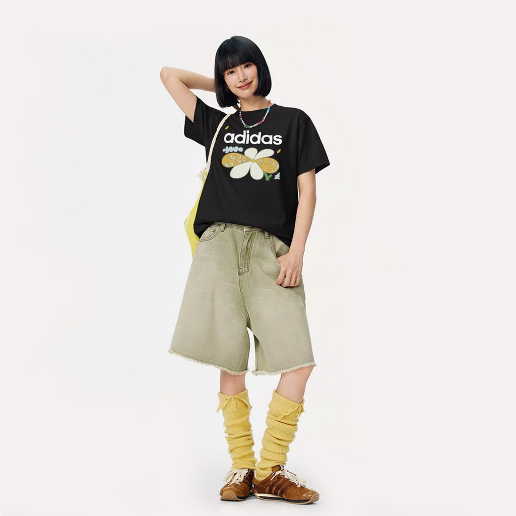 adidas Kaos Logo Seri Huruf, Unisex, COD '" AD-58