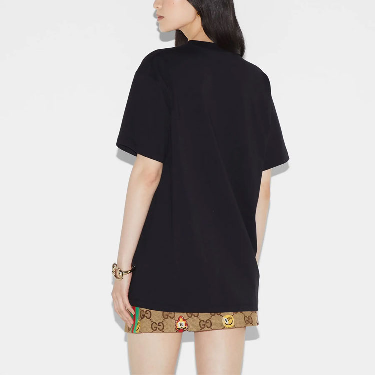 GUCCI Kaos Logo Seri Huruf, Unisex, COD '" "  G-95