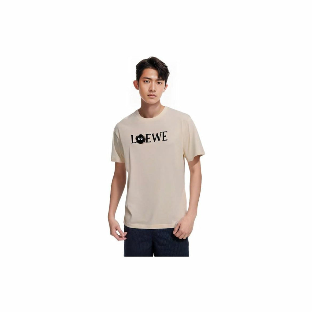 Kaos Pendek LOEWE dengan Motif Gambar/Cetak, Cocok untuk Pria dan Wanita -LE-10