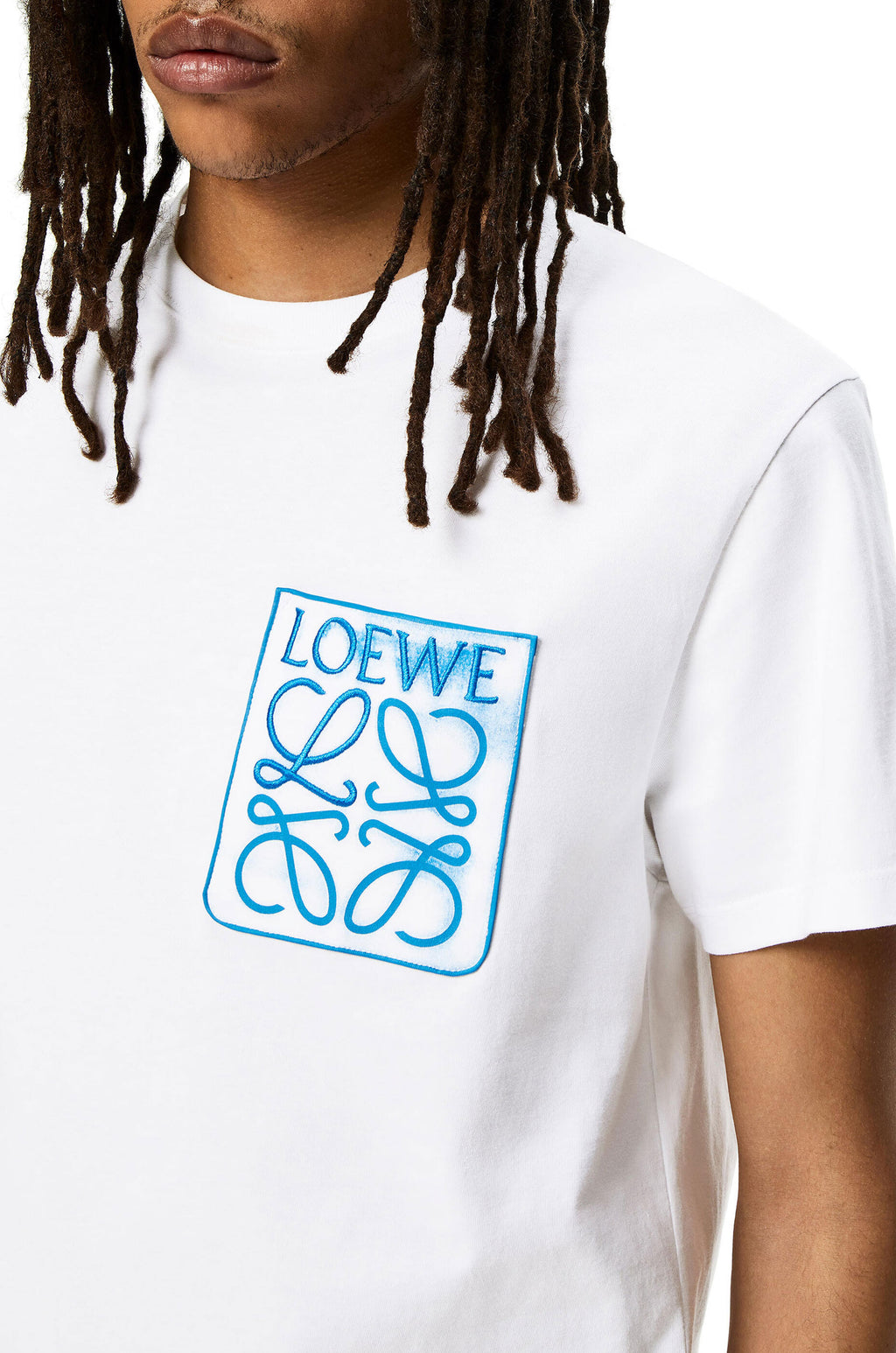 Kaos Pendek LOEWE dengan Motif Gambar/Cetak, Cocok untuk Pria dan Wanita -LE-03