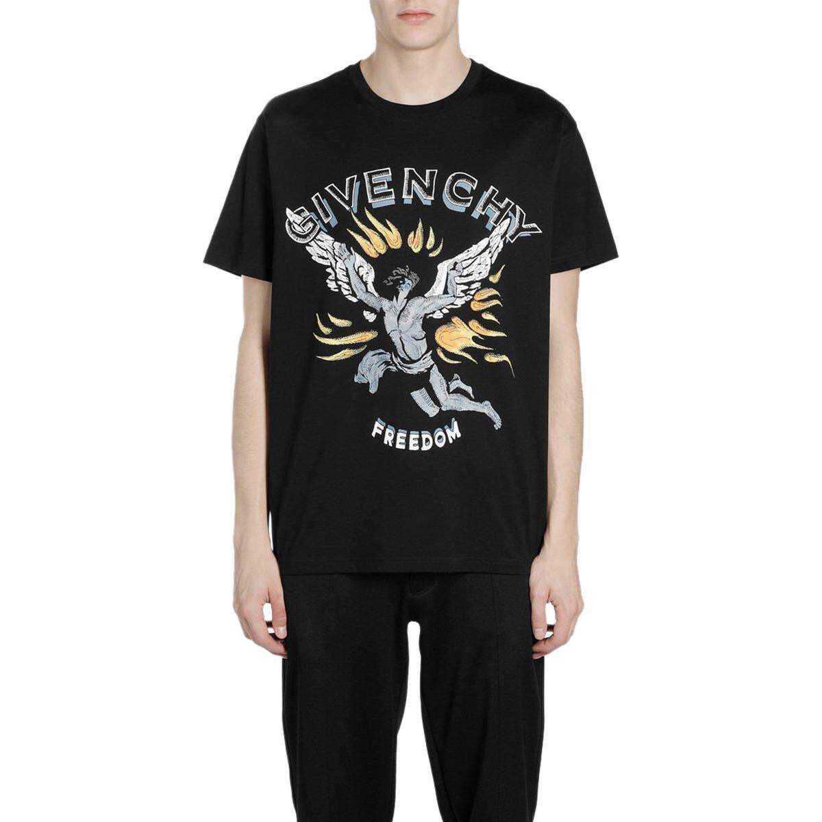Kaos Givenchy Bermotif, Unisex -J-52