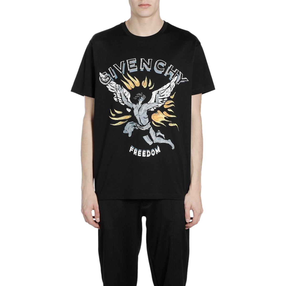 Kaos Givenchy Bermotif, Unisex -J-52