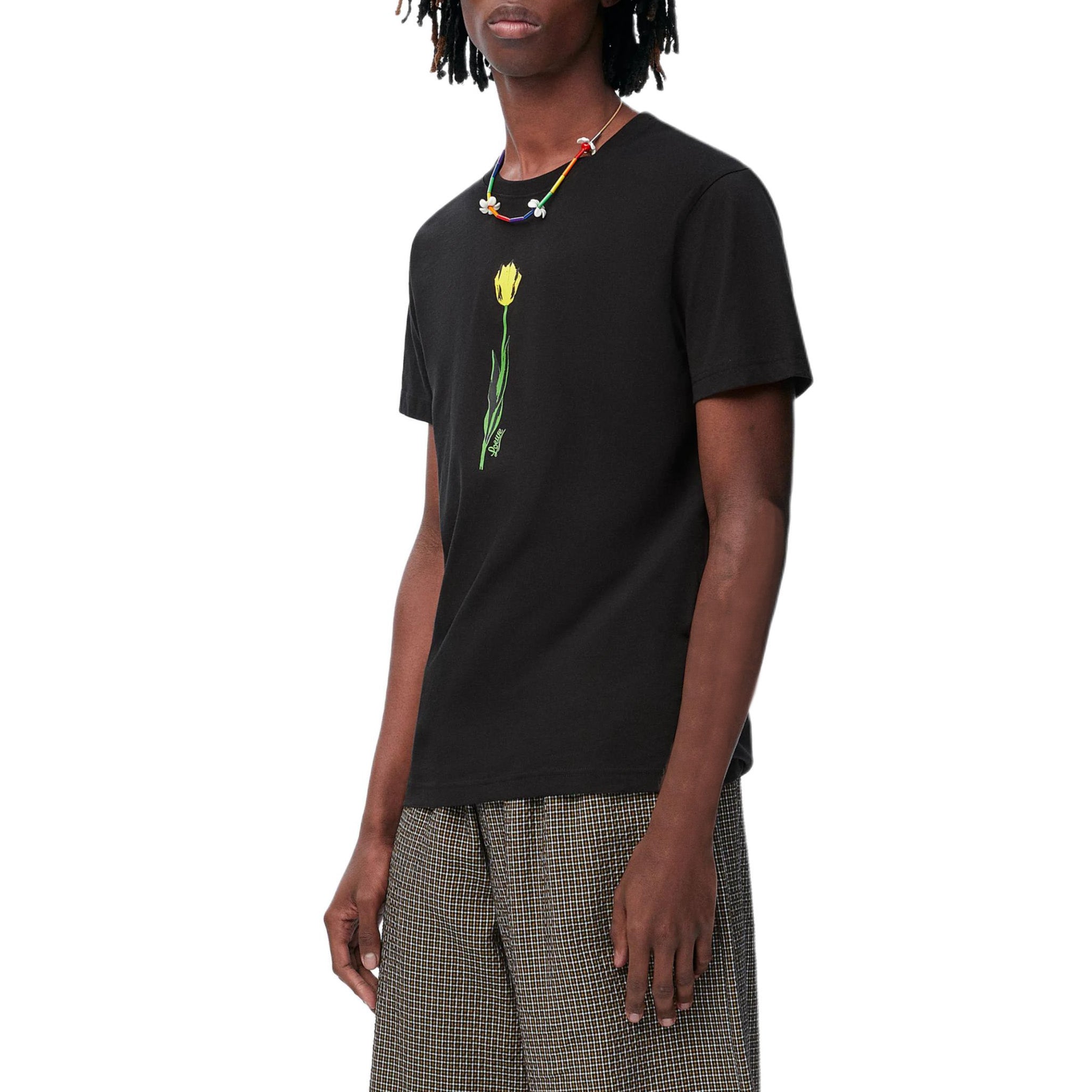 Kaos Pendek LOEWE dengan Motif Gambar/Cetak, Cocok untuk Pria dan Wanita -LE-23