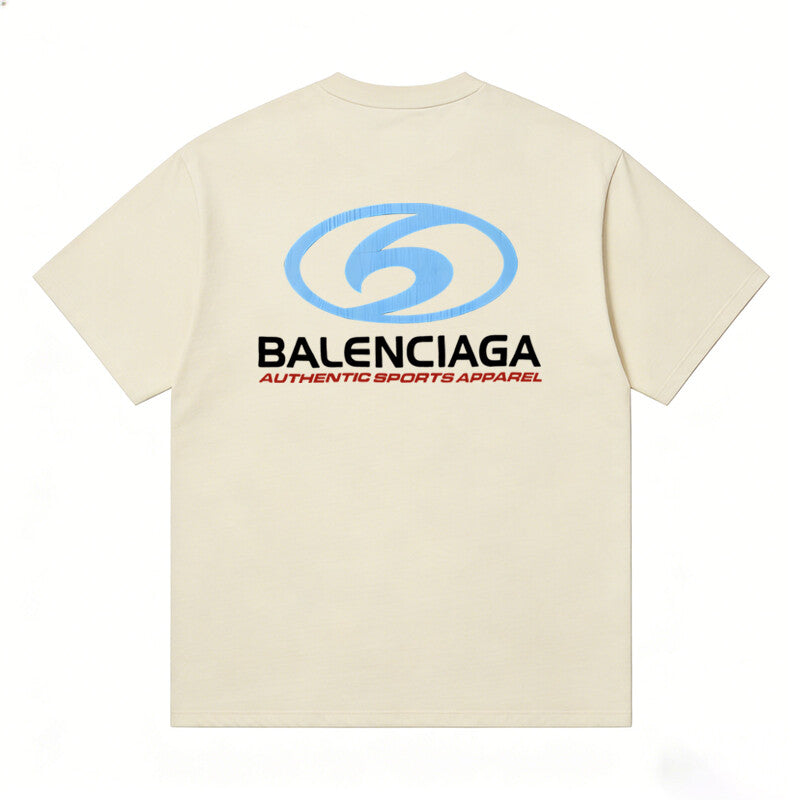 BALENCIAGA Kaos Logo Seri Huruf, Unisex '"COD '"  BA-9