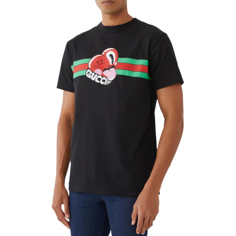 GUCCI Kaos Logo Seri Huruf, Unisex, COD '"  G-100