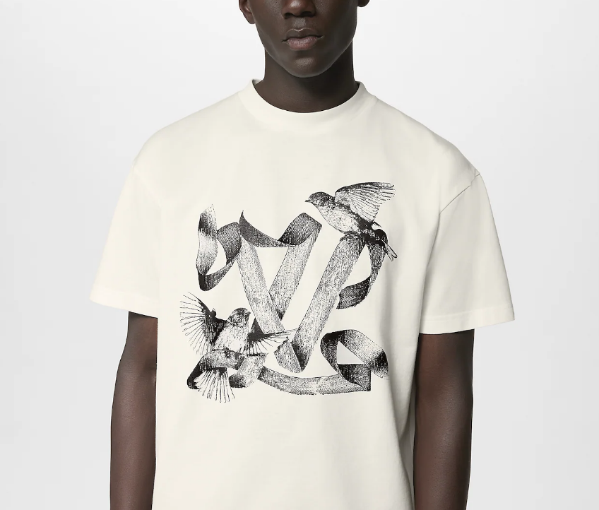 LV Kaos Logo Seri Huruf, Unisex, COD '-L-06