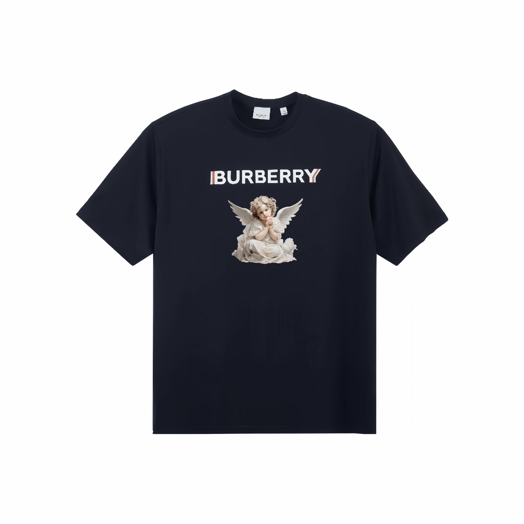 Burberry Kaos Logo Seri Huruf, Unisex, COD '"B-18