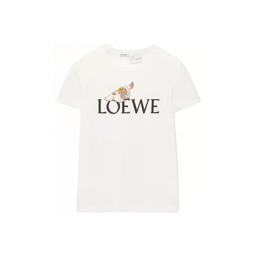 Kaos Pendek LOEWE dengan Motif Gambar/Cetak, Cocok untuk Pria dan Wanita -LE-01