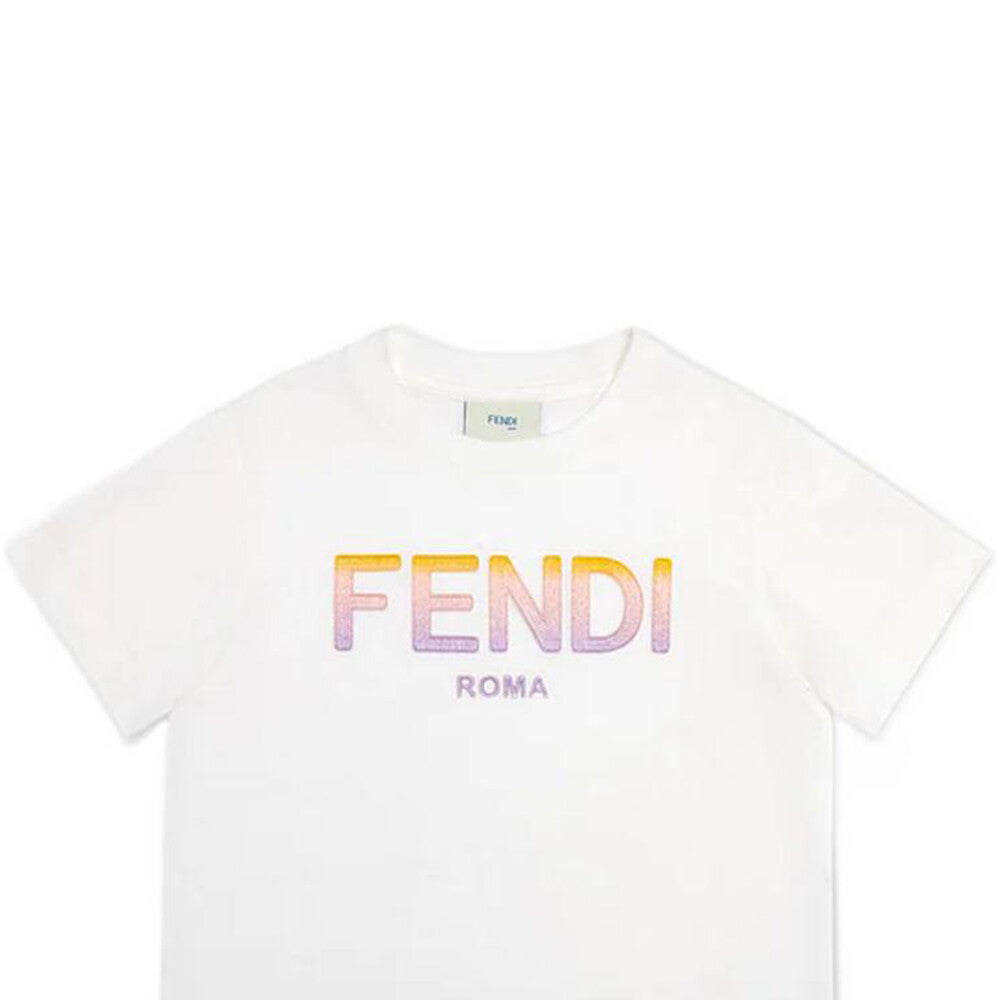 Kaos Pendek FENDI dengan Motif Gambar/Cetak, Cocok untuk Pria dan WanitaF-19