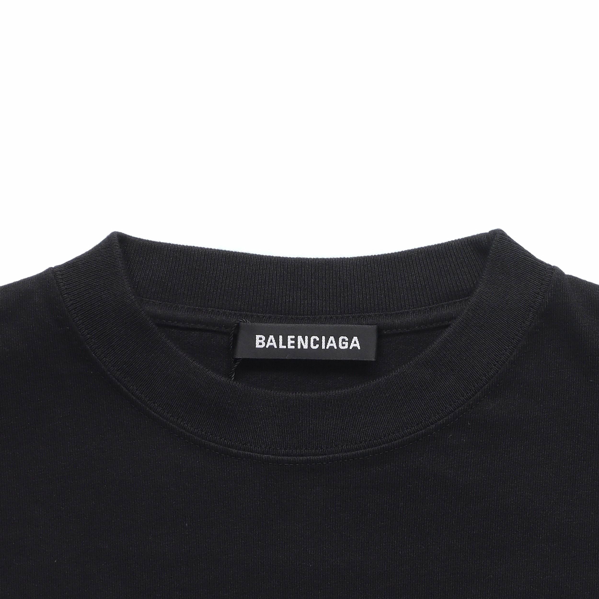 Kaos Pendek Balenciaga dengan Motif Gambar/Cetak, Cocok untuk Pria dan Wanita -BL-31