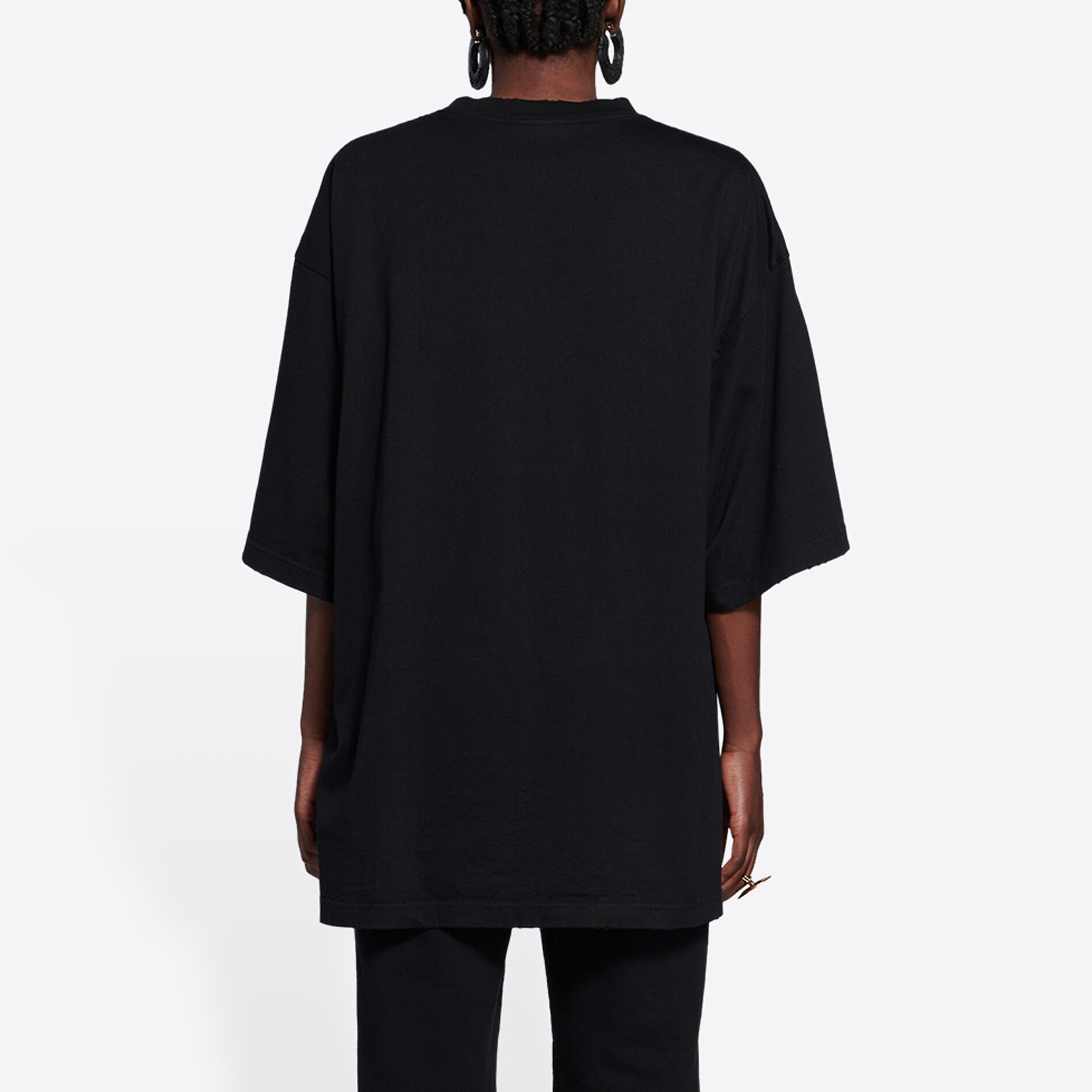 Kaos Pendek Balenciaga dengan Motif Gambar/Cetak, Cocok untuk Pria dan Wanita -BL-50