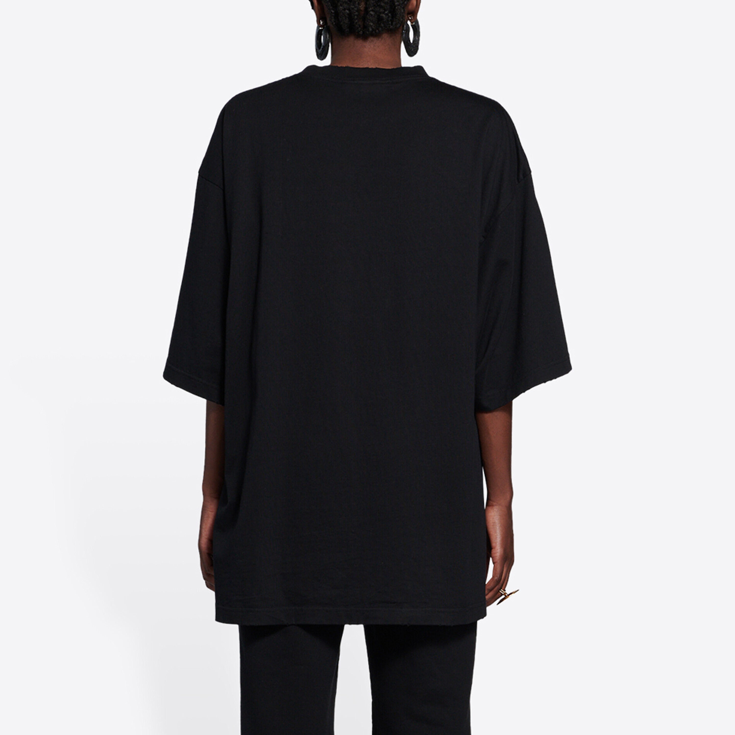 Kaos Pendek Balenciaga dengan Motif Gambar/Cetak, Cocok untuk Pria dan Wanita -BL-50