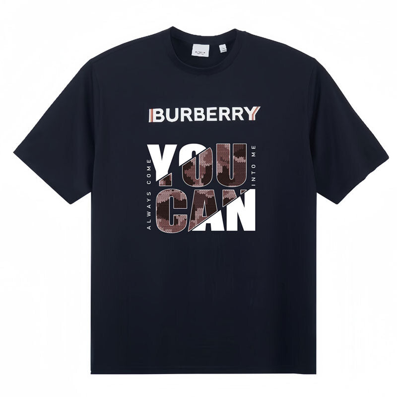 Burberry Kaos Logo Seri Huruf, Unisex, COD '"B-29