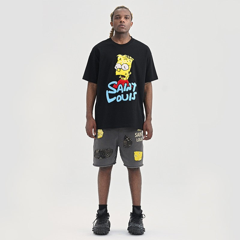 LV Kaos Logo Seri Huruf, Unisex, COD '-L-26