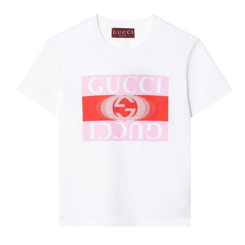 GUCCI Kaos Logo Seri Huruf, Unisex, COD '"   G-69