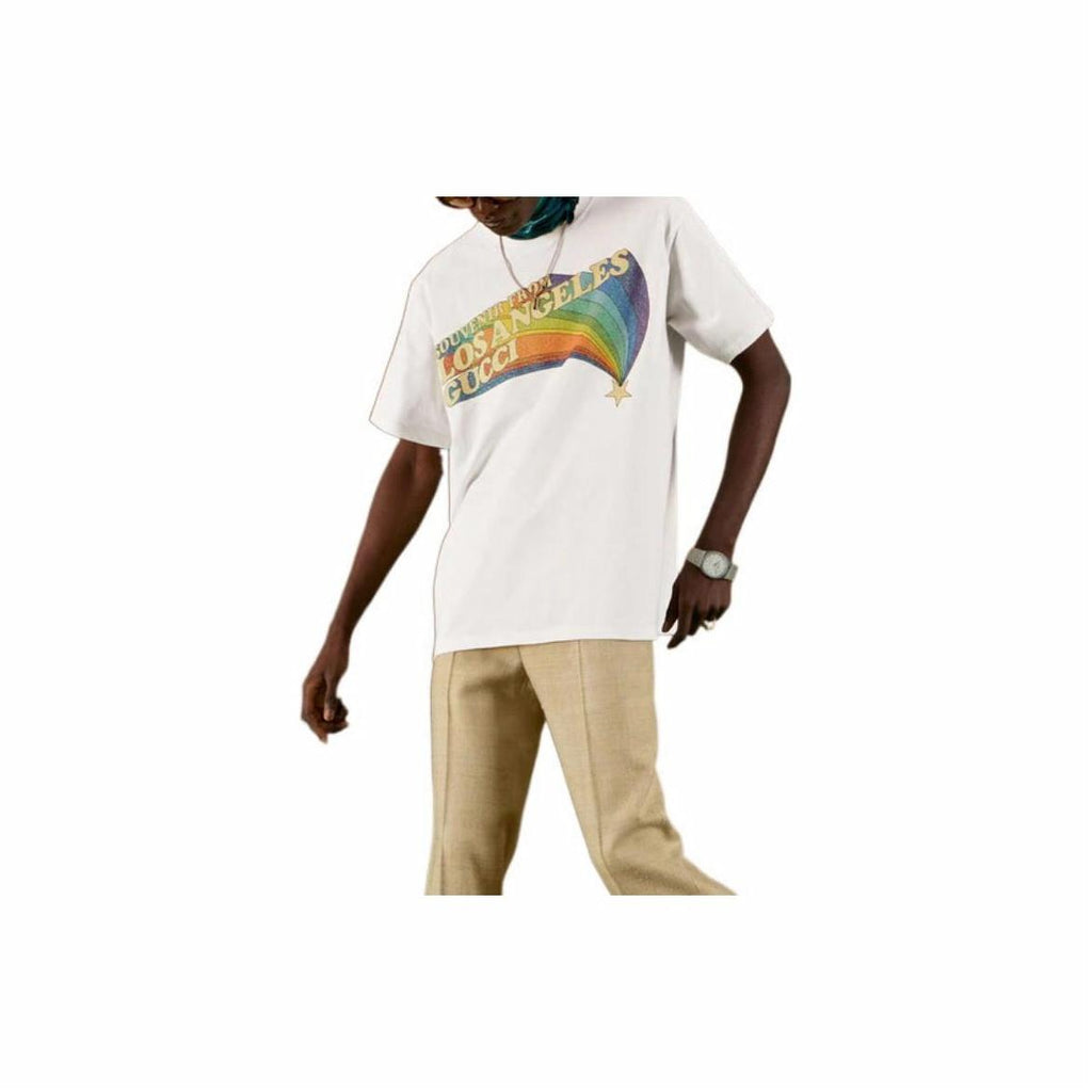 GUCCI Kaos Logo Seri Huruf, Unisex, COD '"   G-86