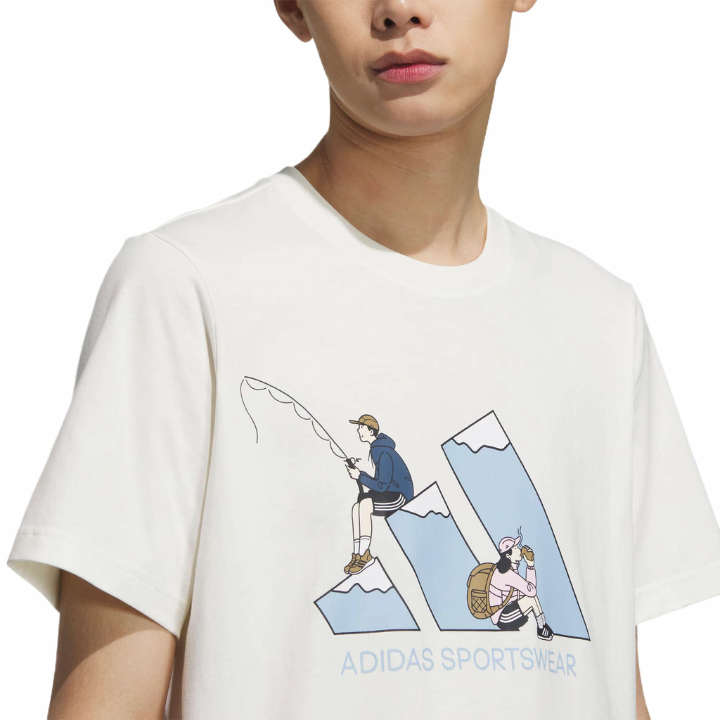 adidas Kaos Logo Seri Huruf, Unisex, COD '" AD-1