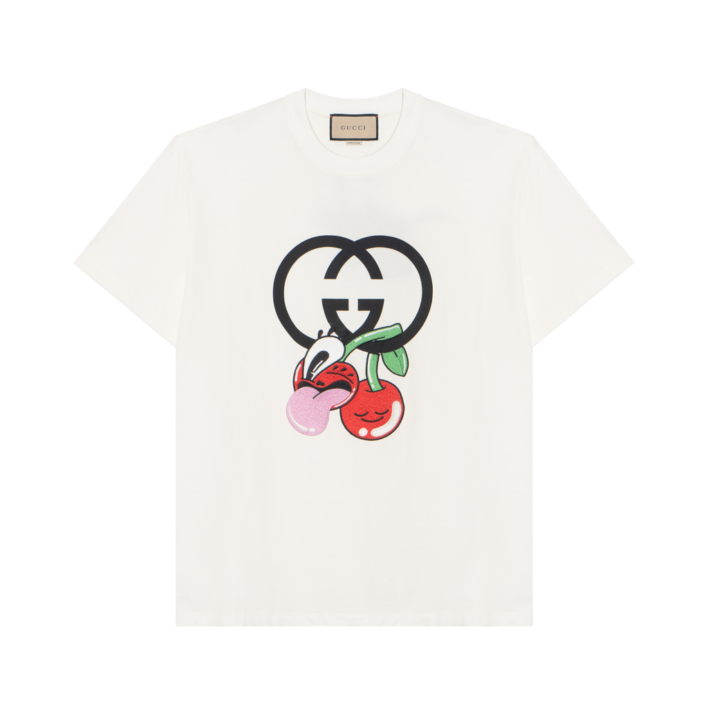 GUCCI Kaos Logo Seri Huruf, Unisex, COD '"    '"  G-58