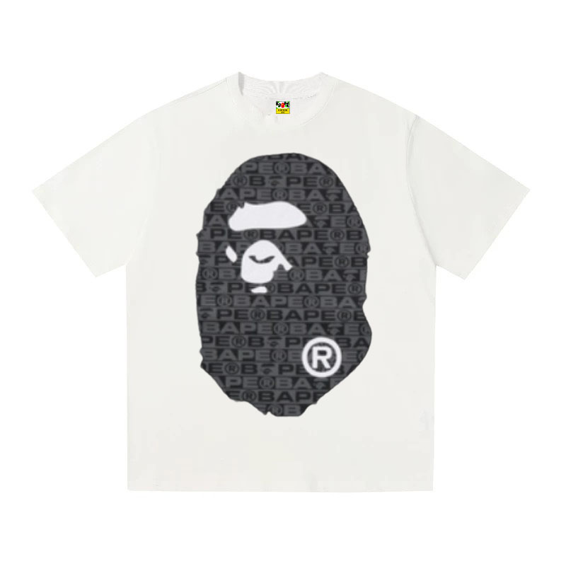 A BATHING APE Kaos Logo Seri Huruf, Unisex '"COD '"  AP-210
