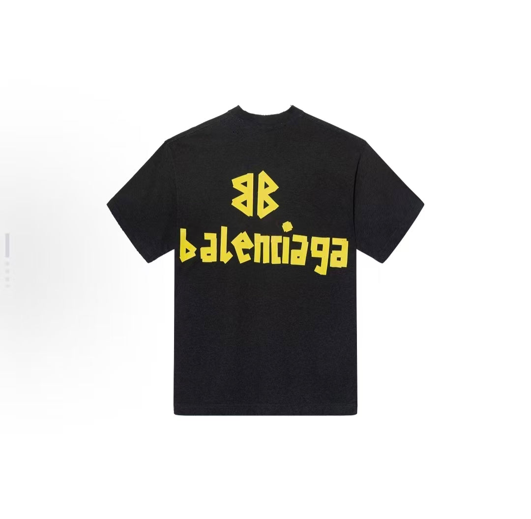 BALENCIAGA Kaos Logo Seri Huruf, Unisex,  '"COD'" BA-3