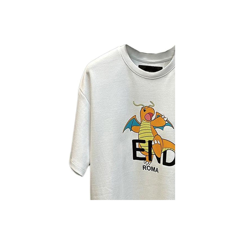 Kaos Pendek FENDI dengan Motif Gambar/Cetak, Cocok untuk Pria dan WanitaF-03