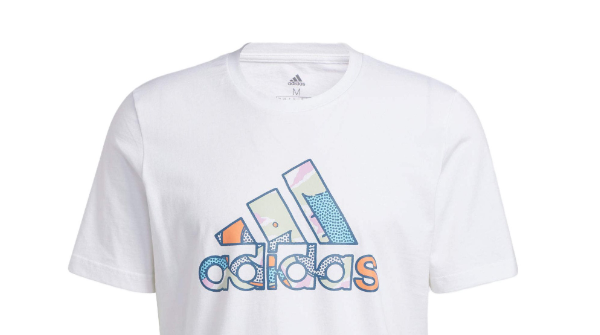 adidas Kaos Logo Seri Huruf, Unisex, COD '" AD-37