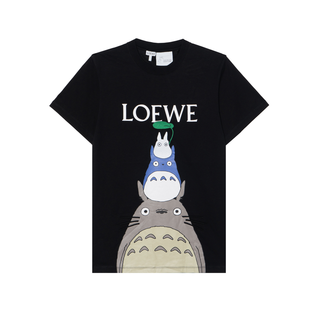 Kaos Pendek LOEWE dengan Motif Gambar/Cetak, Cocok untuk Pria dan Wanita -LE-17