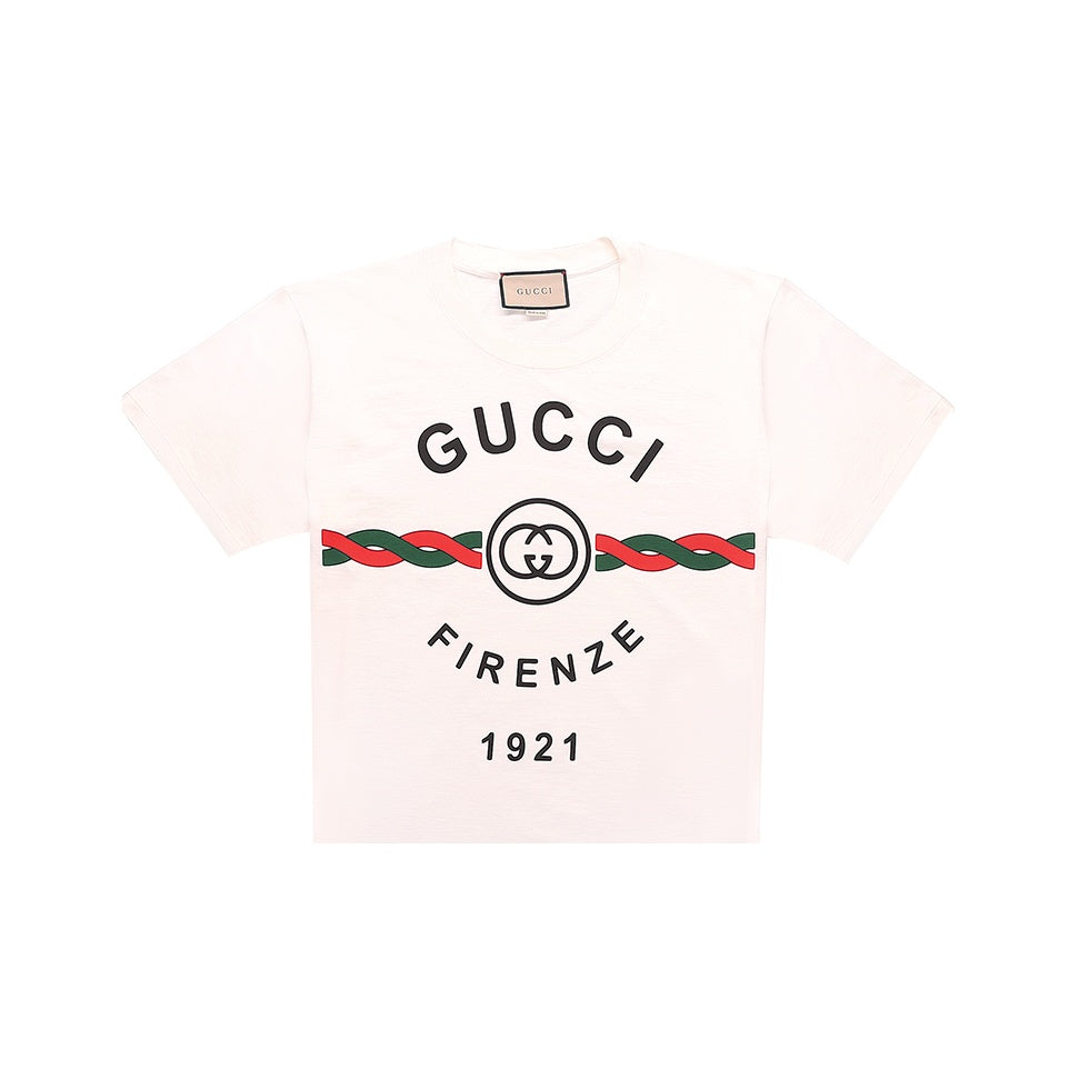 GUCCI Kaos Logo Seri Huruf, Unisex, COD '"    '"  G-33