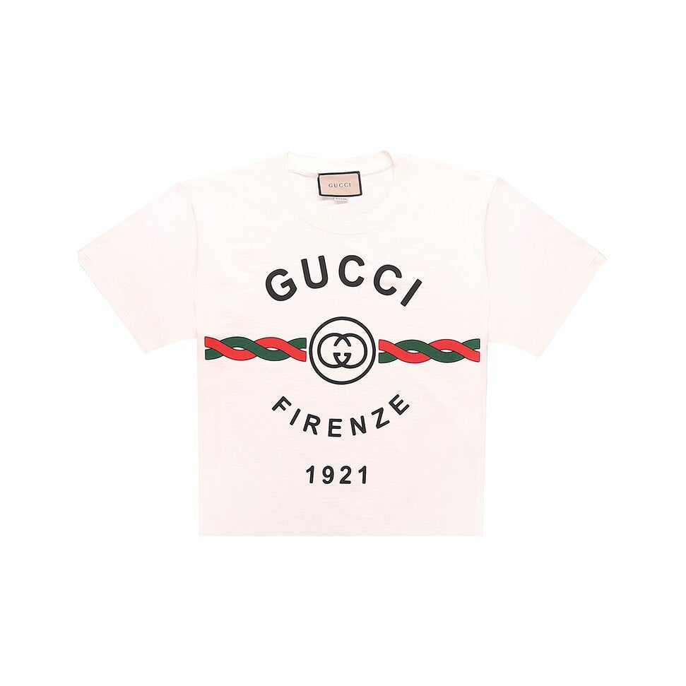 GUCCI Kaos Logo Seri Huruf, Unisex, COD '"    '"  G-33
