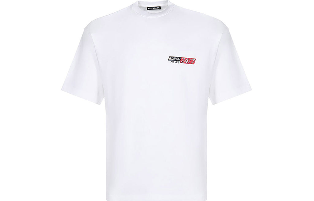 Kaos Pendek Balenciaga dengan Motif Gambar/Cetak, Cocok untuk Pria dan Wanita -BL-52