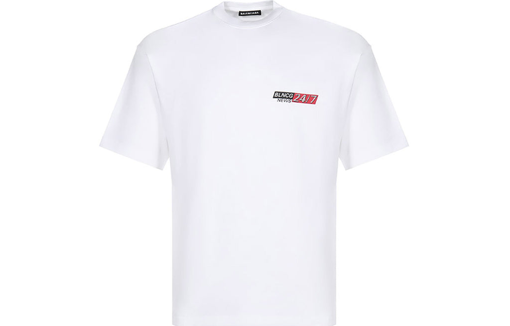 Kaos Pendek Balenciaga dengan Motif Gambar/Cetak, Cocok untuk Pria dan Wanita -BL-52