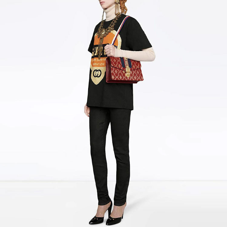 GUCCI Kaos Logo Seri Huruf, Unisex, COD '"    '"  G-27