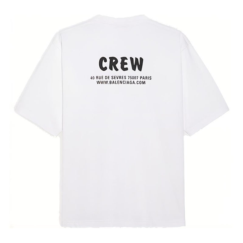 Kaos Pendek Balenciaga dengan Motif Gambar/Cetak, Cocok untuk Pria dan Wanita -BL-40