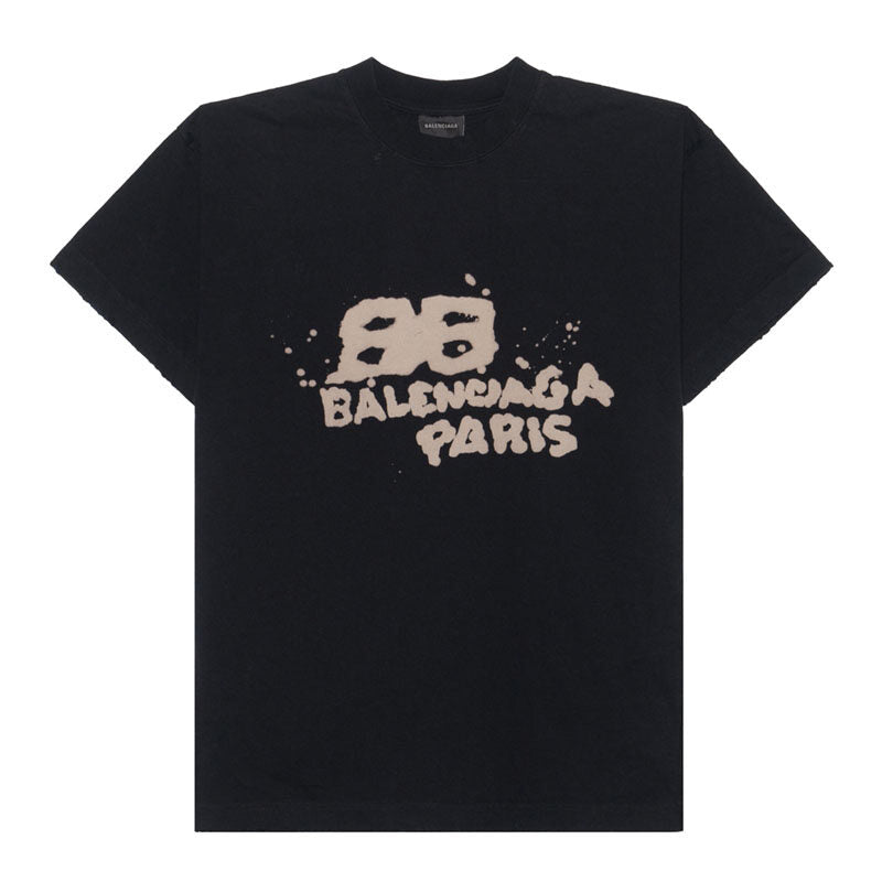 Kaos Pendek Balenciaga dengan Motif Gambar/Cetak, Cocok untuk Pria dan Wanita -BL-18