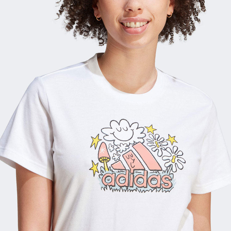 adidas Kaos Logo Seri Huruf, Unisex, COD '" AD-16