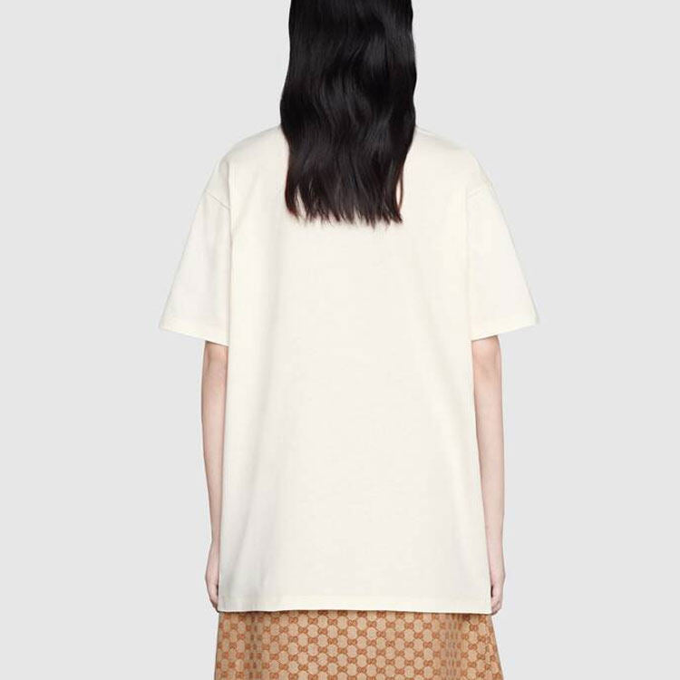 GUCCI Kaos Logo Seri Huruf, Unisex, COD '"    '"  G-62