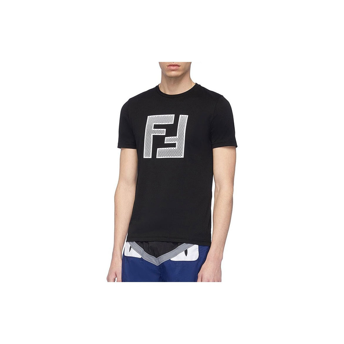 Kaos Pendek FENDI dengan Motif Gambar/Cetak, Cocok untuk Pria dan WanitaF-29