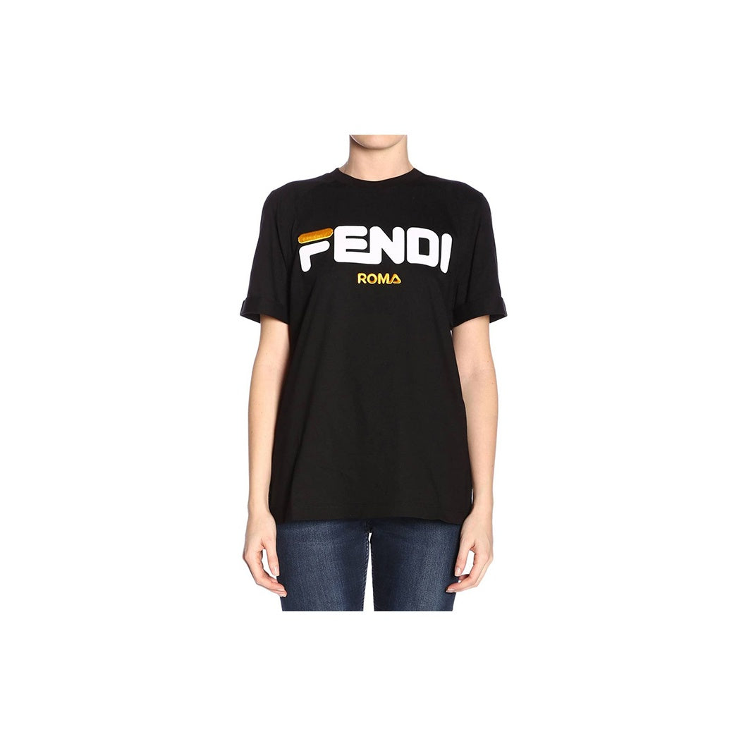Kaos Pendek FENDI dengan Motif Gambar/Cetak, Cocok untuk Pria dan WanitaF-10