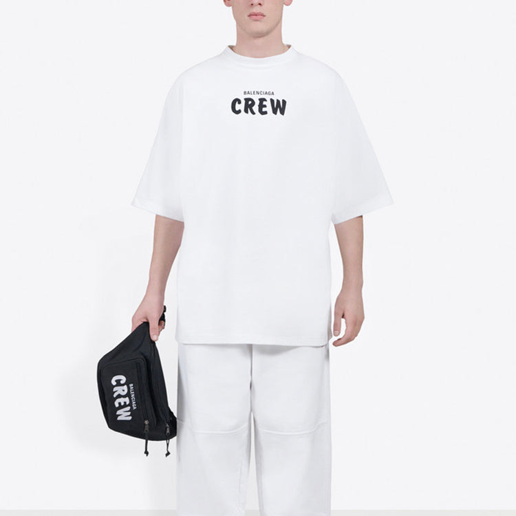 Kaos Pendek Balenciaga dengan Motif Gambar/Cetak, Cocok untuk Pria dan Wanita -BL-40