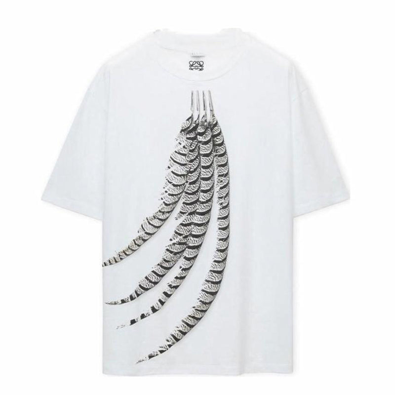 Kaos Pendek LOEWE dengan Motif Gambar/Cetak, Cocok untuk Pria dan Wanita -LE-14