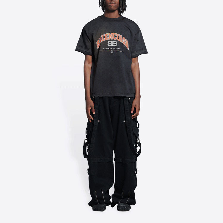 Kaos Pendek Balenciaga dengan Motif Gambar/Cetak, Cocok untuk Pria dan Wanita -BL-27